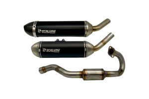 Échappements Scalvini pour 125cc 4T et Minarelli AM6 Échappements Scalvini pour 125cc 4T et Minarelli AM6