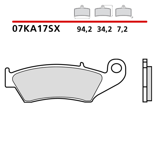 Plaquettes Brembo Beta RR 430 (15-25) avant race 07KA17SX