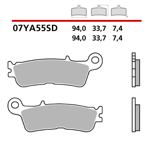 Plaquettes Brembo Fantic 125 XE (23-25) avant standard 07YA55SD