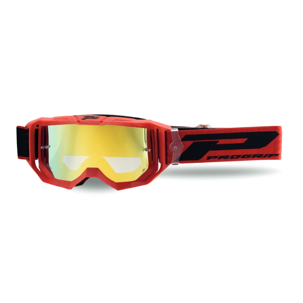 Masque Pro Grip Vision Go - Rouge écran miroir jaune
