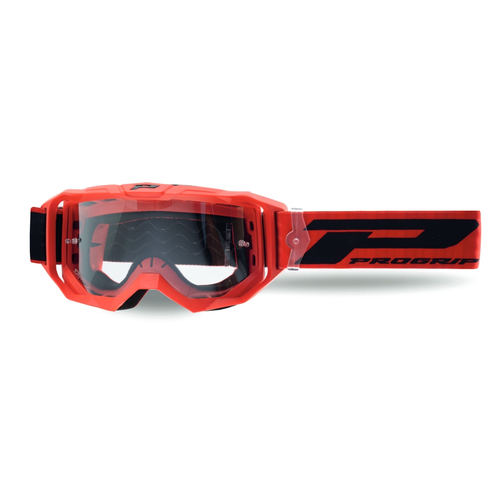 Masque Pro Grip Vision Go - Rouge écran transparent