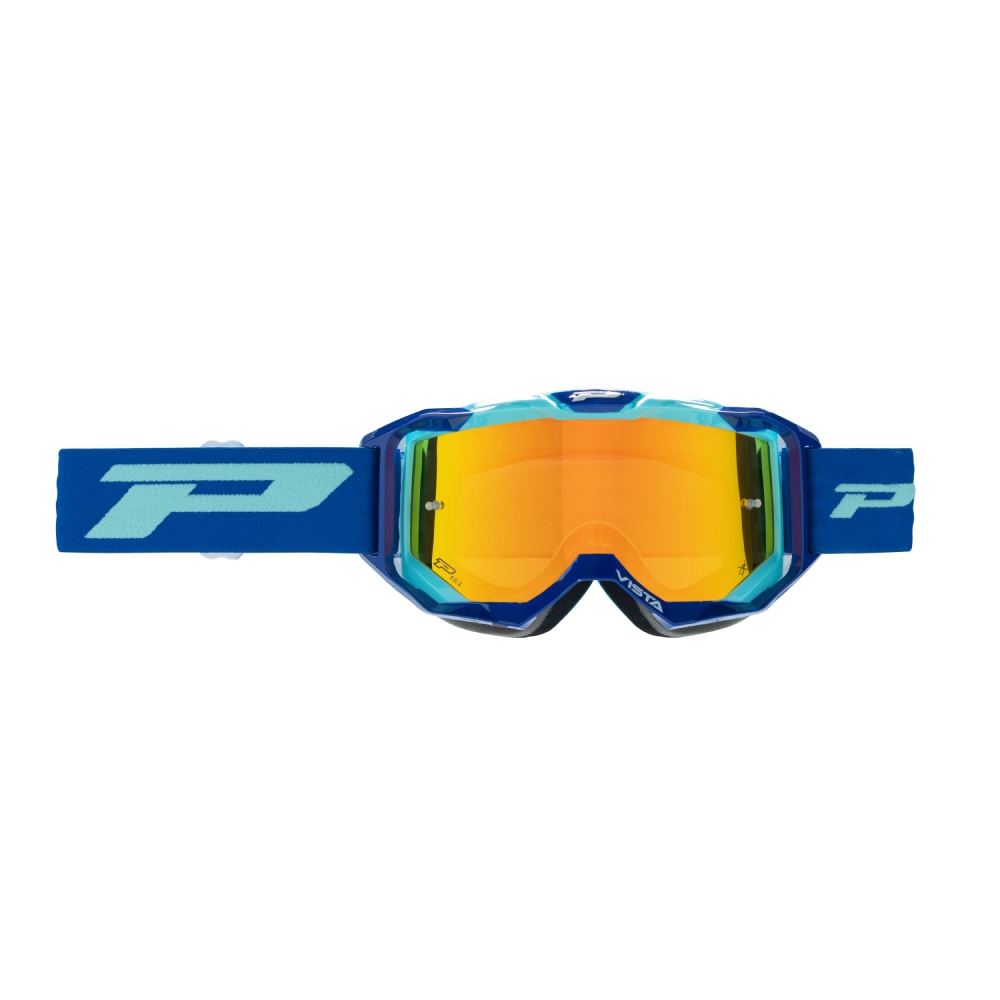 Masque Pro Grip Vista - Bleu Bleu clair écran miroir or