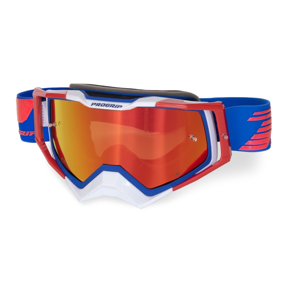 Masque Pro Grip Rapid - Bleu Rouge Blanc écran miroir rouge 3309-147-FL