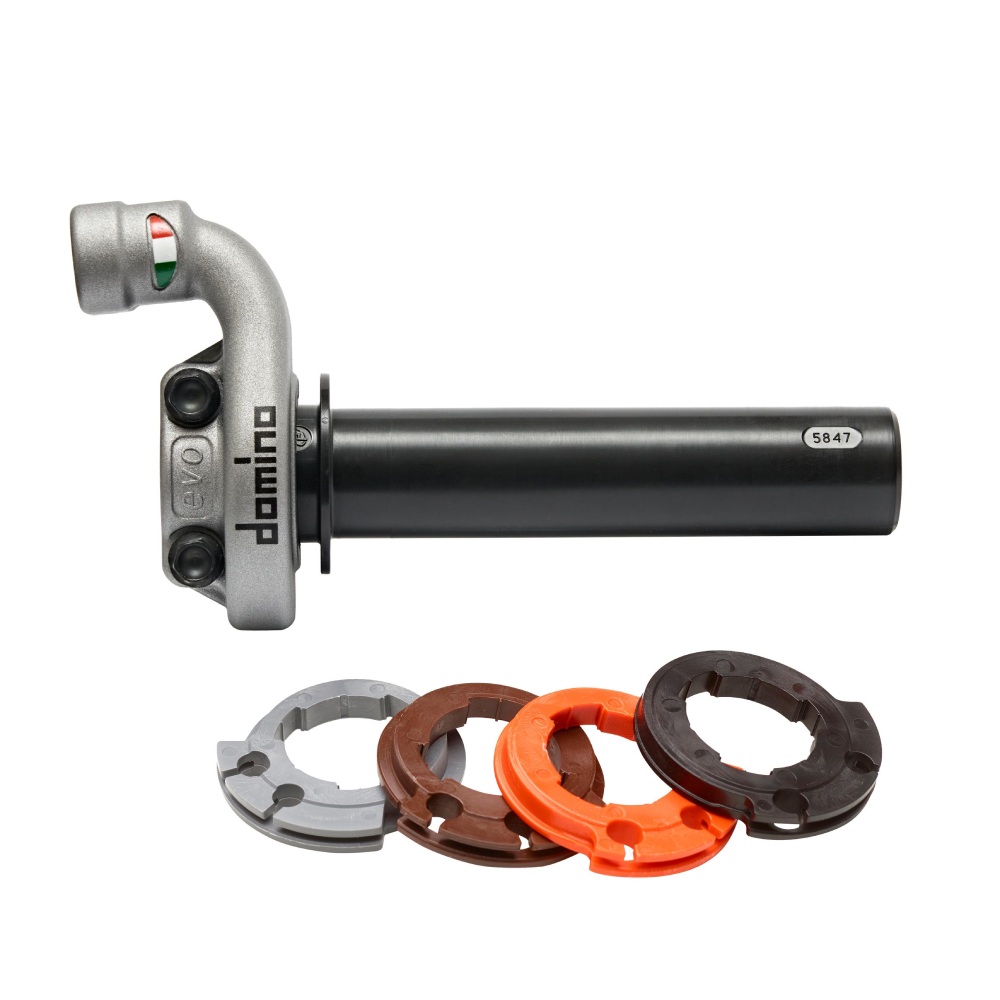 Commande de gaz Domino 4T KRK EVO gris sans poignées 5214.03-01