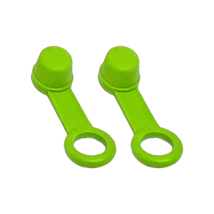 Paire de bouchons de liquide de frein verts