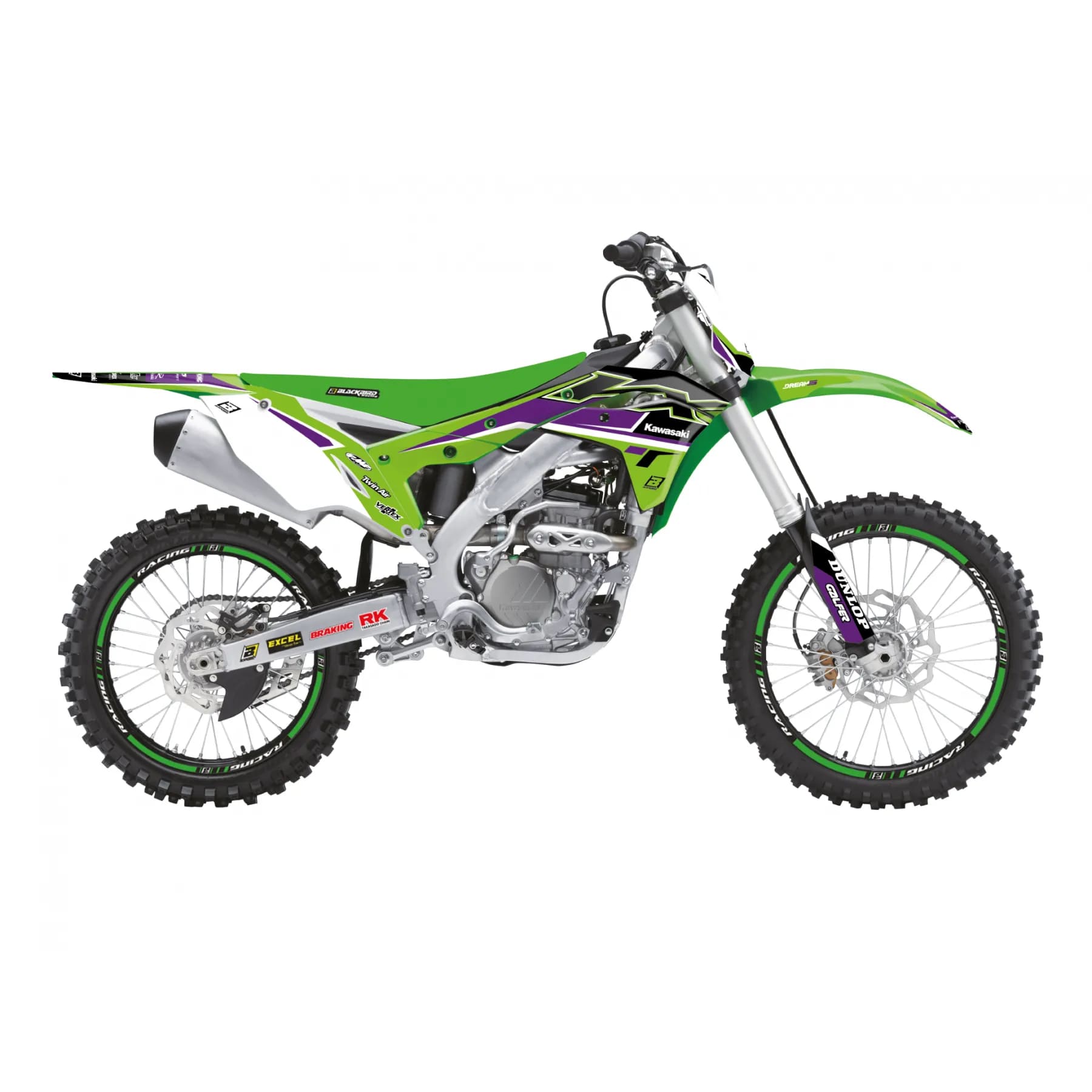 Kit de graphismes Kawasaki KX 250 F (17-20) Dream 5 BL-2424AB