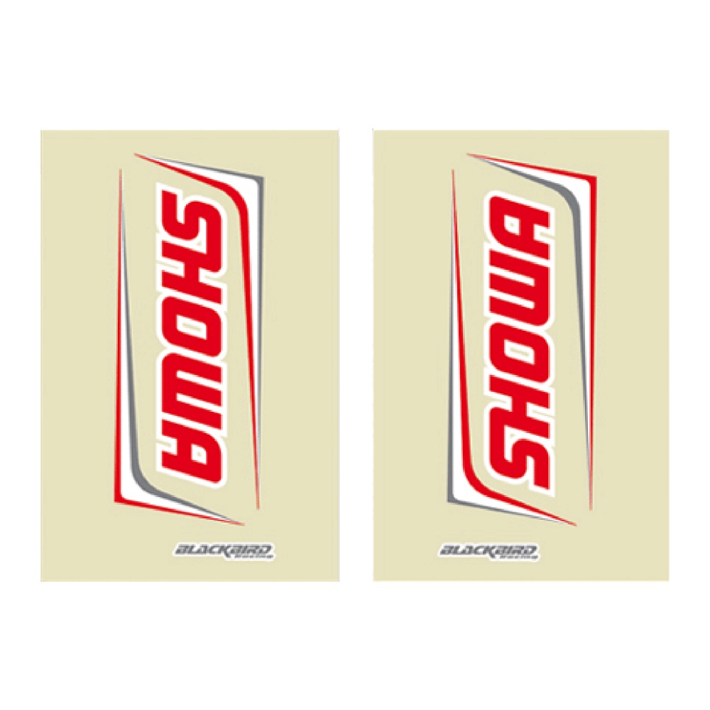 Kit autocollants fourreaux Showa 2017 fond transparent BL-5045S1