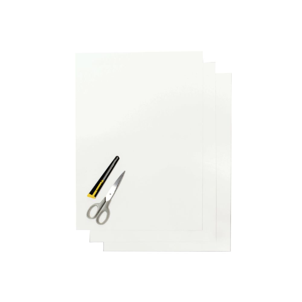 Feuilles adhésives Crystall blancs