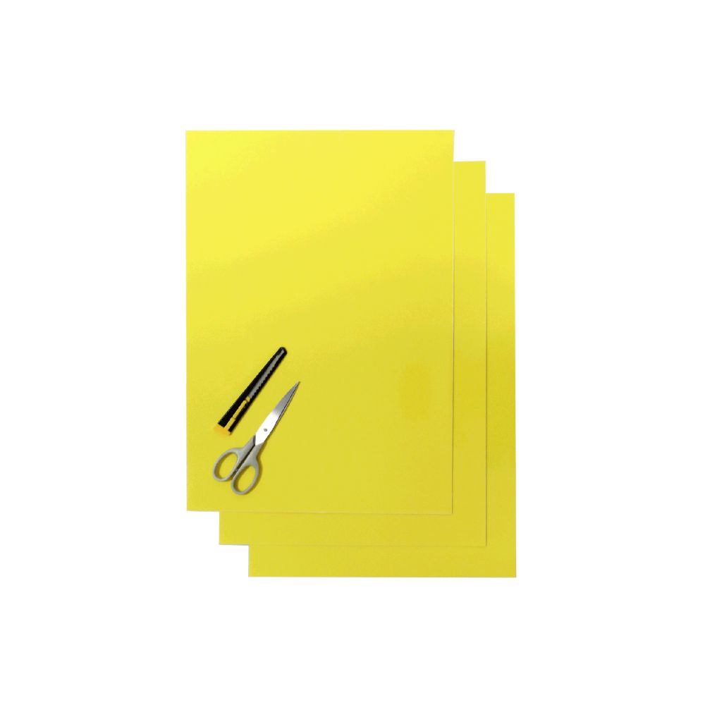 Feuilles adhésives Crystall jaunes