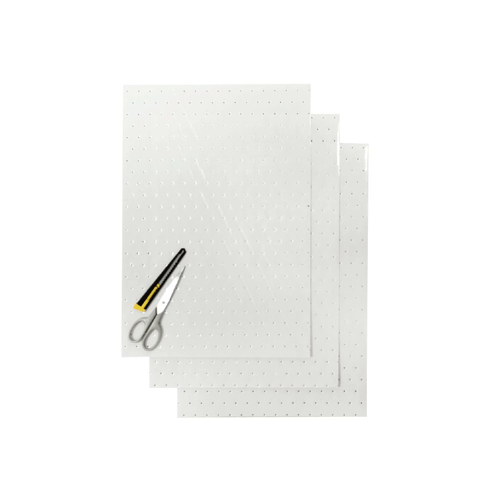 Feuilles adhésives Crystall transparent avec trous