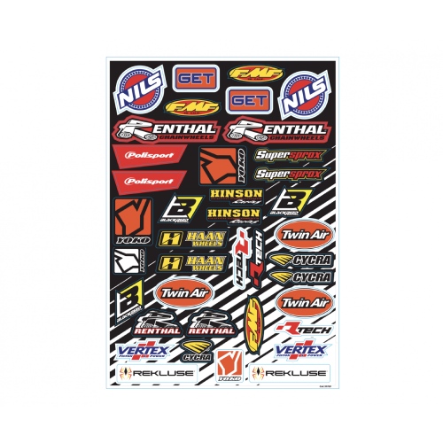 Kit autocollants logos sponsor - D