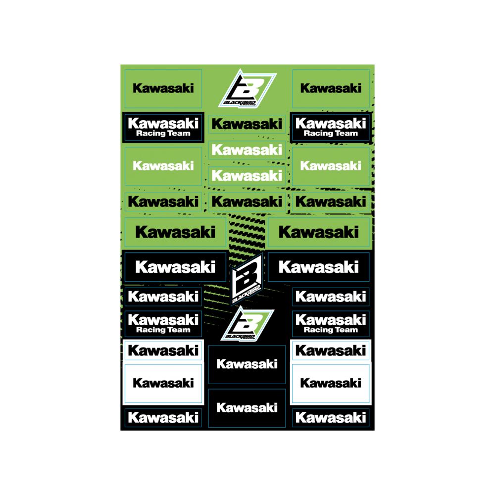Kit autocollants logos - Kawasaki