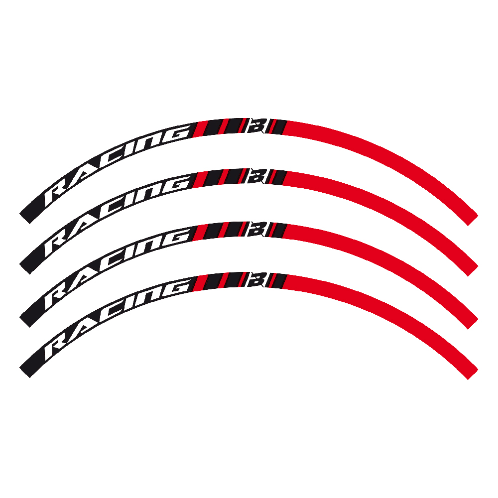 Kit autocollants roue Blackbird rouges
