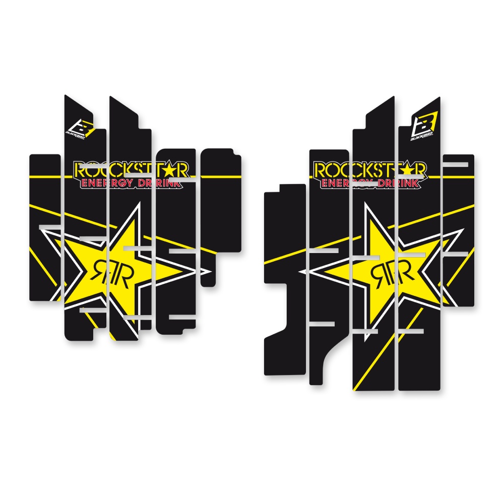 Autocollants de grille de radiateur Suzuki RMZ 250 (19-24) Rockstar Energy BL-A305L