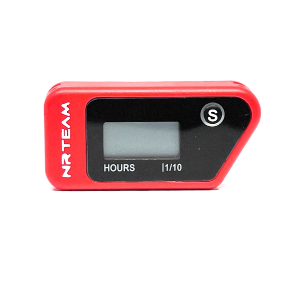 Compteur d’heures sans fil universel rouge