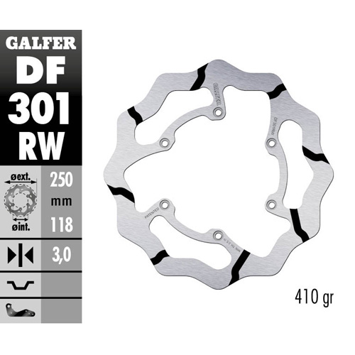Disque de frein Galfer Race Suzuki RM 250 (89-12) avant DF301RW
