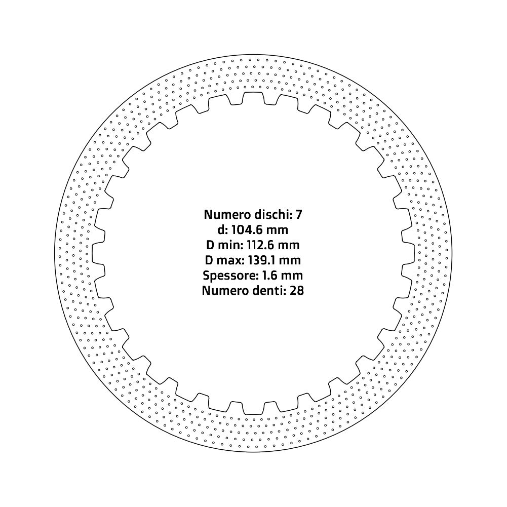 Disques d’embrayage NRTeam Husqvarna 300 WR (09-13) - Série acier DS02.S008.7