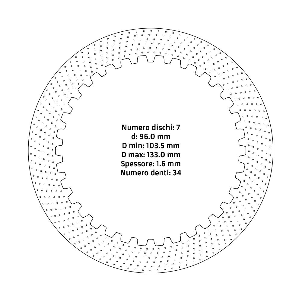 Disques d’embrayage NRTeam Suzuki RMZ 250 (04-25) - Série acier DS02.S022.7
