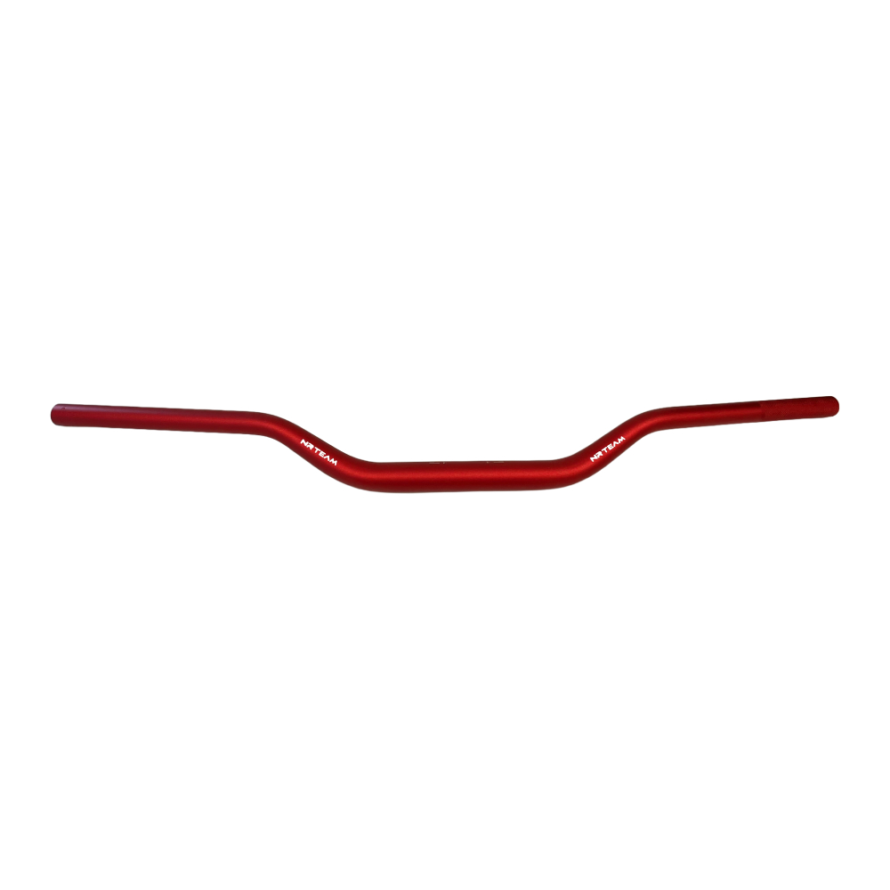 Guidon NRTeam 28.6 mm cintrage bas rouge - 6061-T6