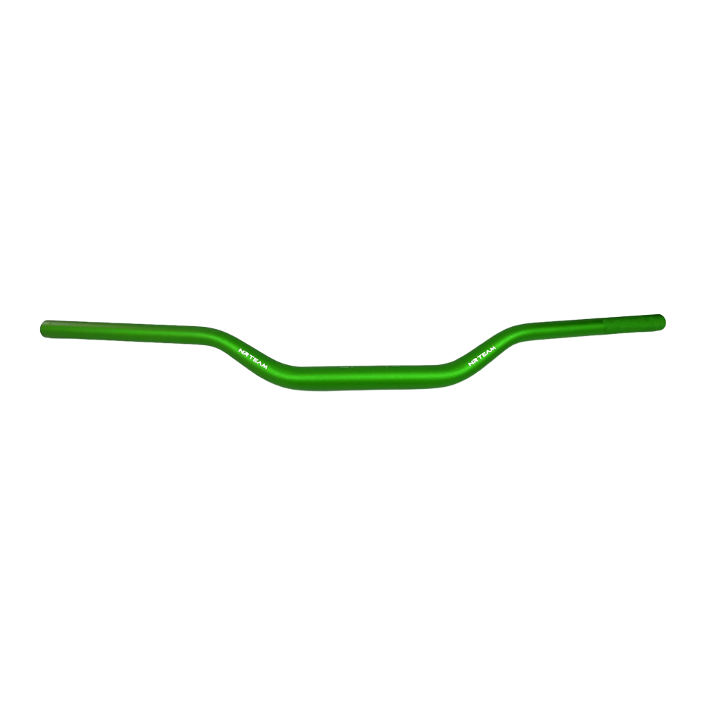Guidon NRTeam 28.6 mm cintrage bas vert - 6061-T6