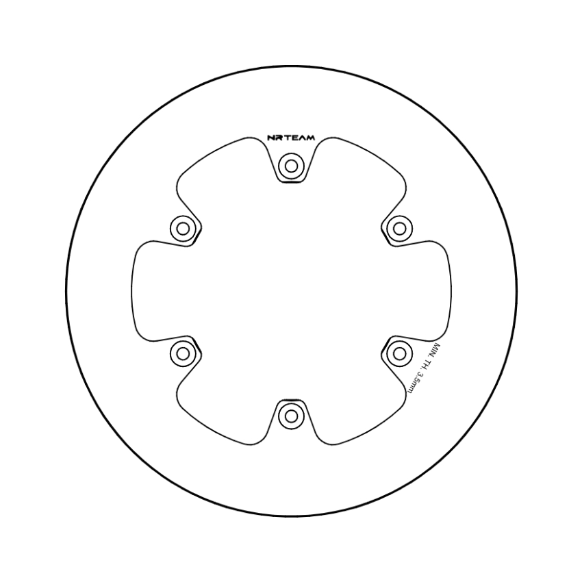 Disque de frein NRTeam Fantic 250 XX (22-25) arrière plein DS14.0079
