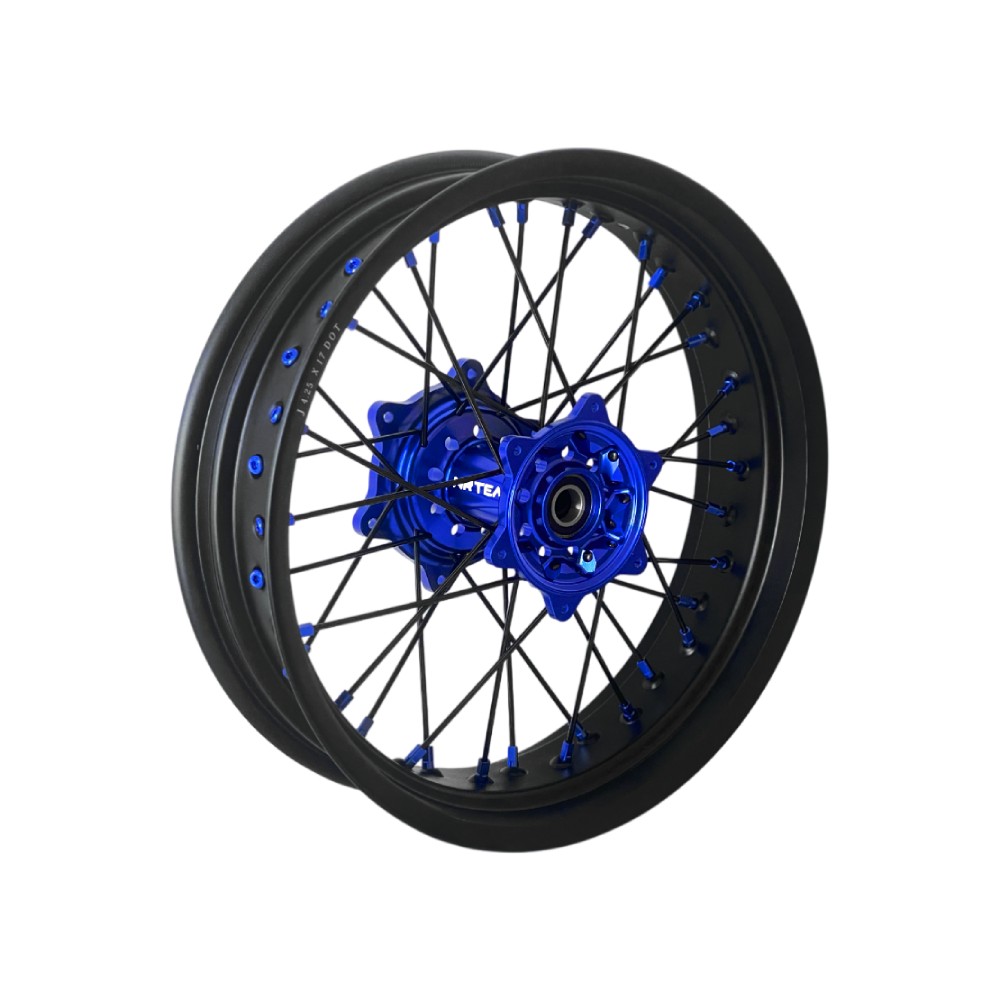 Roue Fantic 250 XEF (21-25) arrière 17x4.25 bleu DS50.RM32B