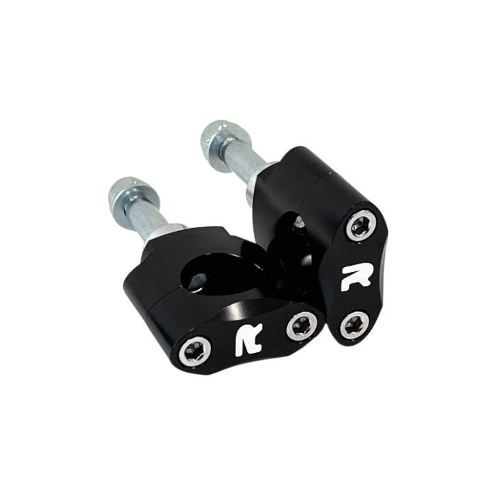 Kit de supports de guidon 28.6 mm bas noirs - NRTeam