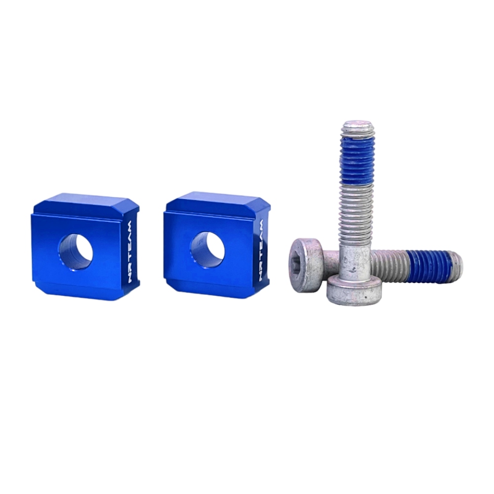 Kit rehausseurs de guidon KTM 150 EXC (20-23) - 10 mm NRTeam bleu DS88.6014B