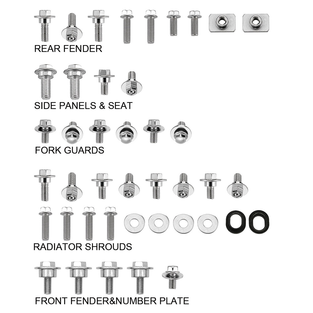 Kit de vis pour carénage Kawasaki KX 450 F (16-19) DS89.5302
