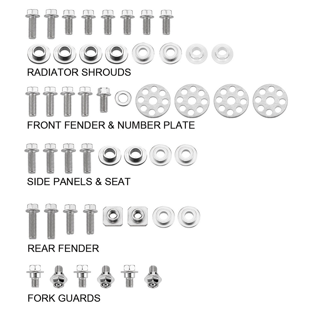 Kit de vis pour carénage Suzuki RMZ 250 (07-09) DS89.5403