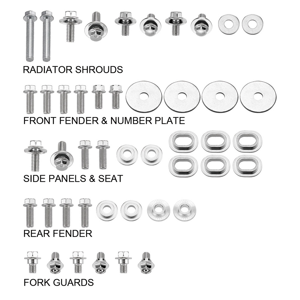 Kit de vis pour carénage Suzuki RMZ 250 (19-21) DS89.5404