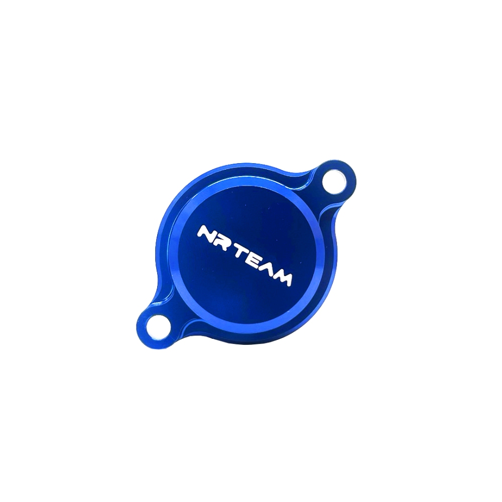 Couvercle de filtre à huile Fantic 450 XXF (22) bleu - NRTeam DS94.0001B