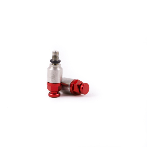 Paire de purgeurs rapides de fourche M5x0.8 rouge