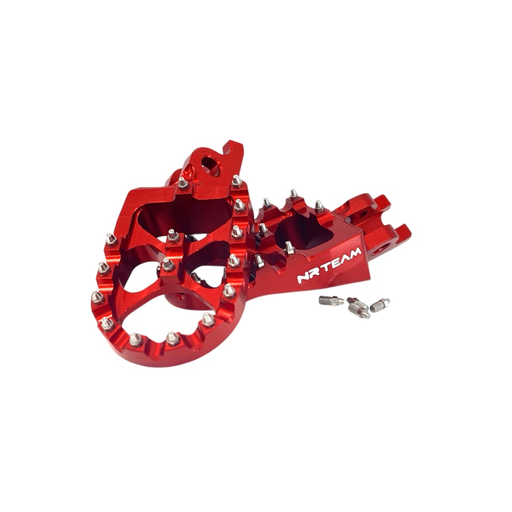 Repose-pieds en Ergal Honda CR 250 (02-07) rouges DS98.0791R