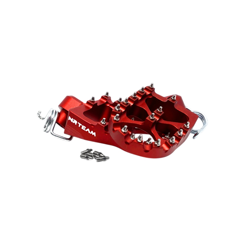 Repose-pieds en Ergal Fantic 450 XXF (22) rouges DS98.0795R