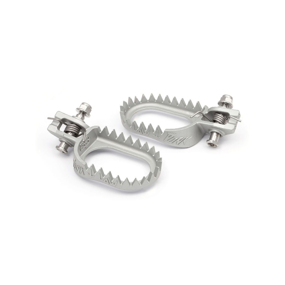 Repose-pieds acier S3 KTM 250 SX (17-22) reculés et abaissés gris ESK-1470-S