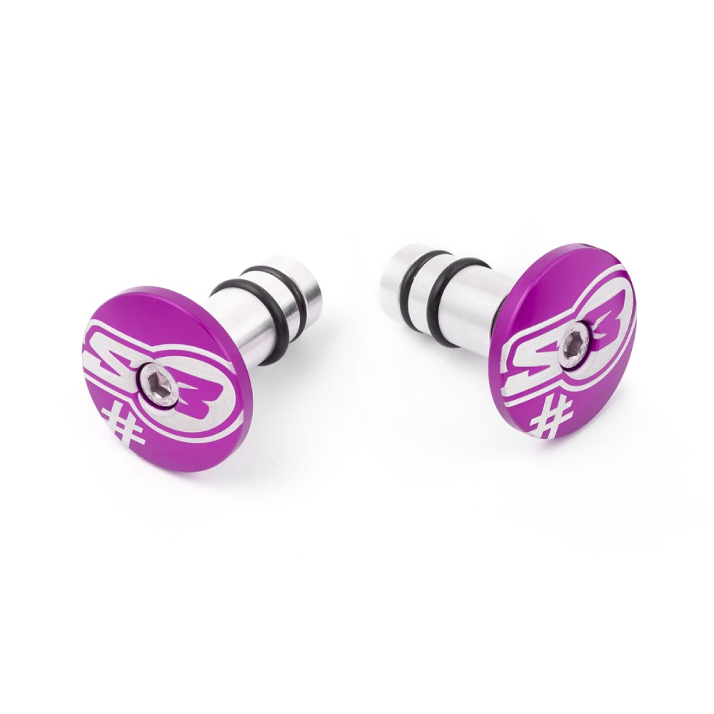 Paire d’embouts de guidon S3 violette Too