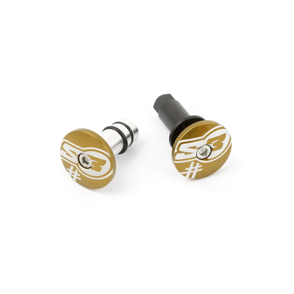 Paire d’embouts de guidon S3 or Five
