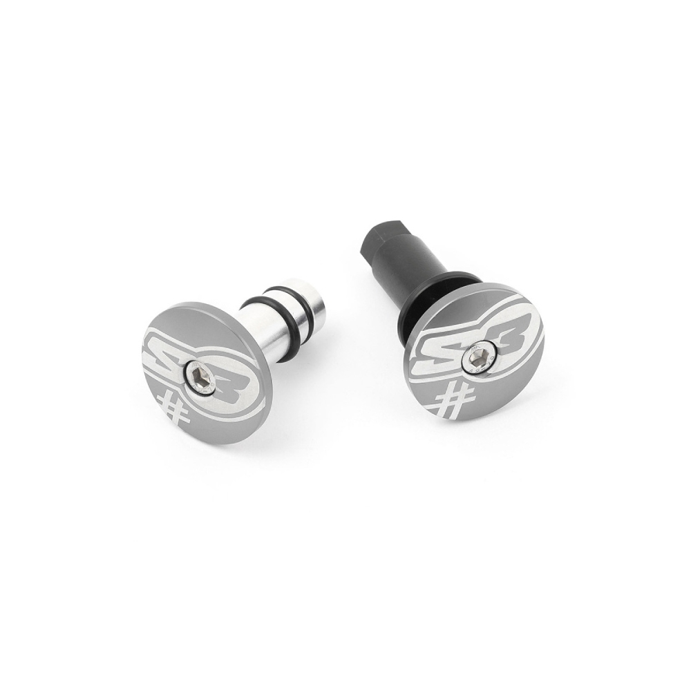Paire d’embouts de guidon S3 gris Five