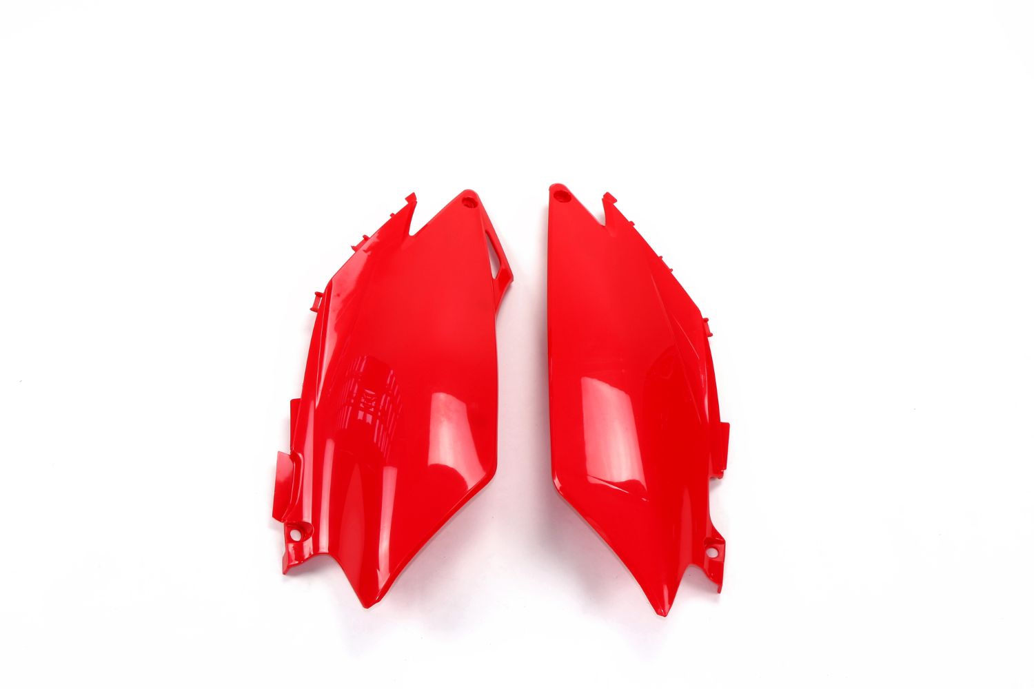 Plaques latérales porte-numéro Honda CRF 250 R (11-13) rouges HO04647-070