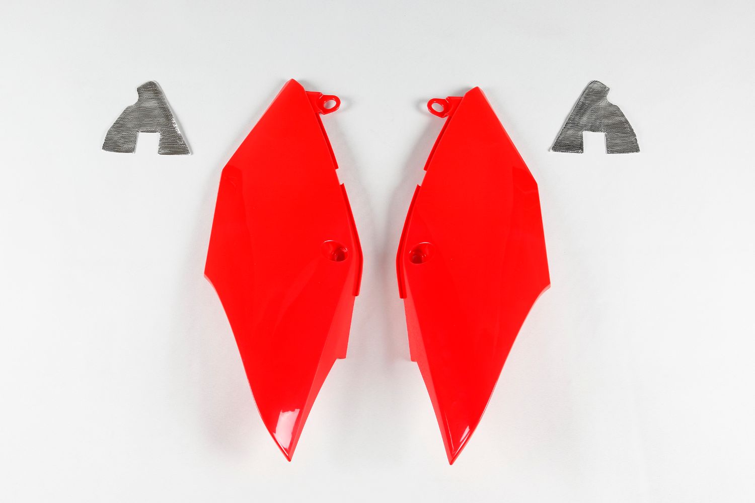 Plaques latérales porte-numéro Honda CRF 250 R (18-21) rouges HO04684-070