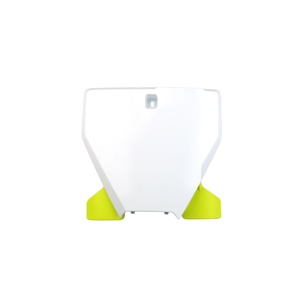 Plaque numéro avant Husqvarna 350 FC (19) blanche e jaune fluo HU03395-041