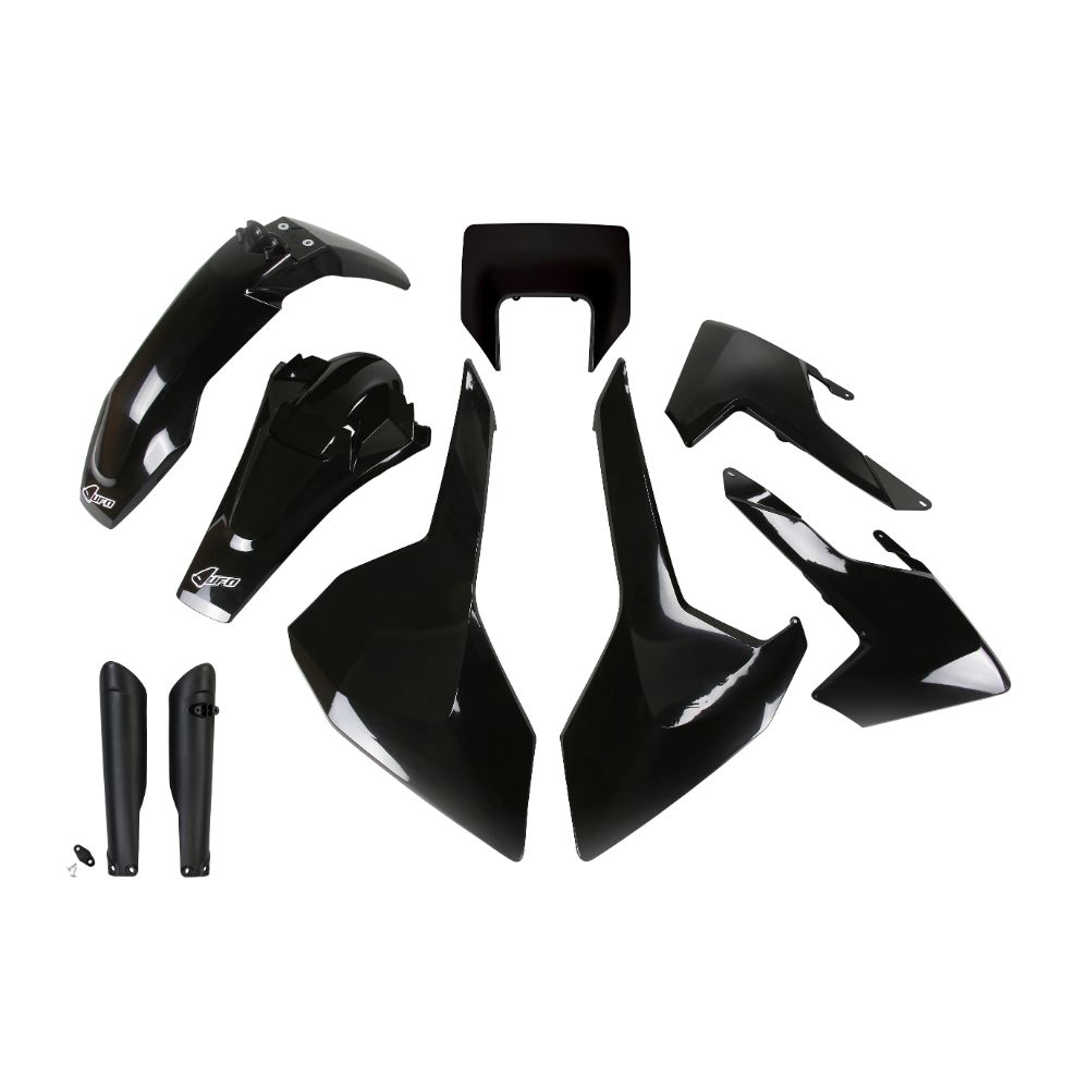 Kit plastiques Husqvarna 350 FE (17-19) - couleur noir HUKIT621F-001