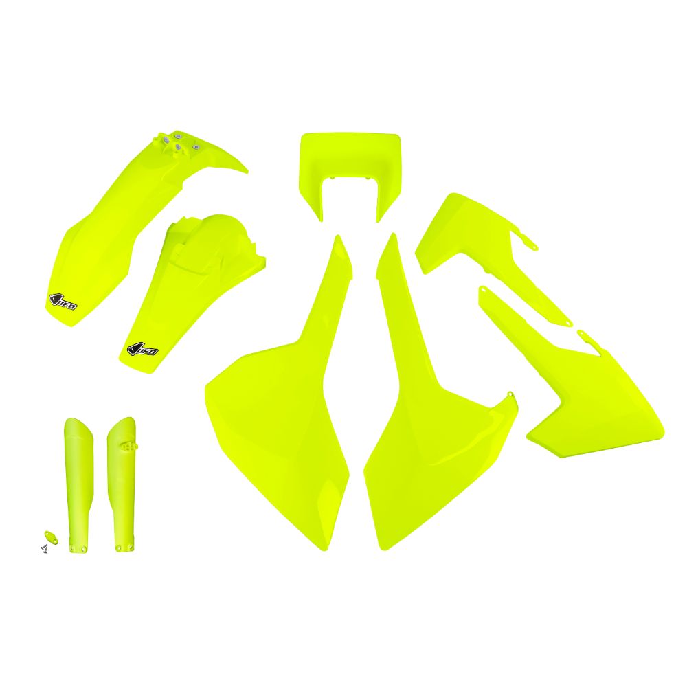 Kit plastiques Husqvarna 250 FE (17-19) - couleur jaune fluo HUKIT621F-DFLU