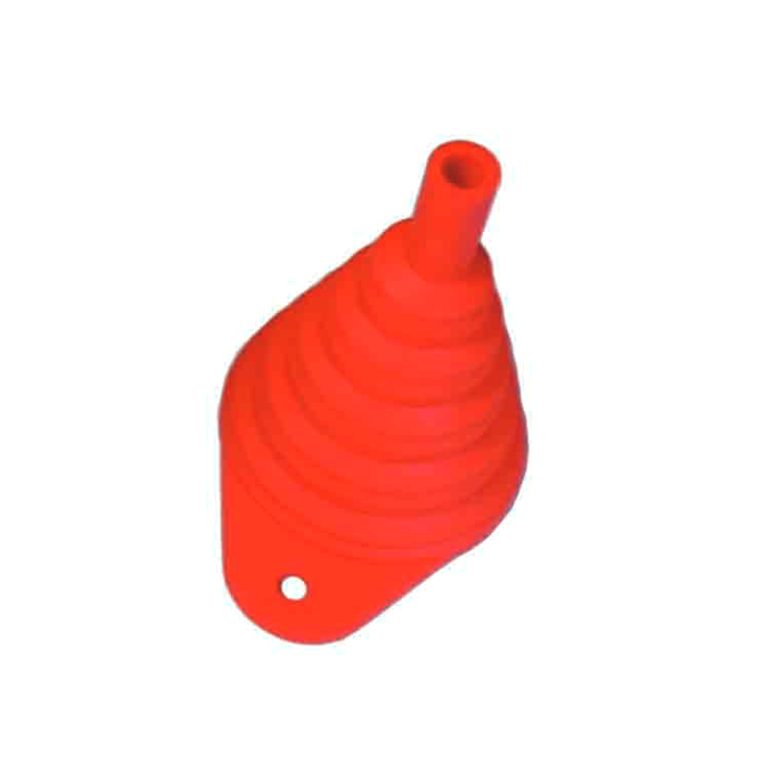 Entonnoir silicone pliable rouge