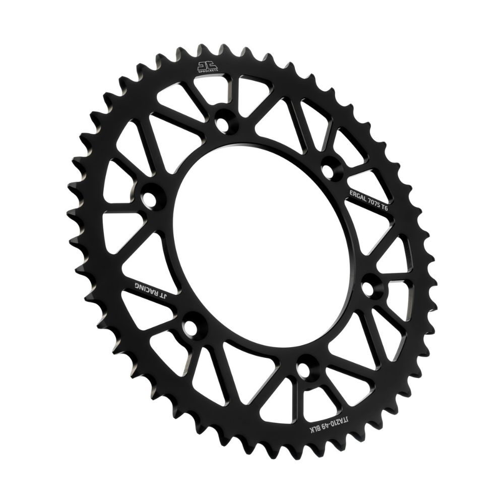 Couronne arrière JT ergal Honda CR 125 (84-07) 49 dents noir JTA210.49BLK