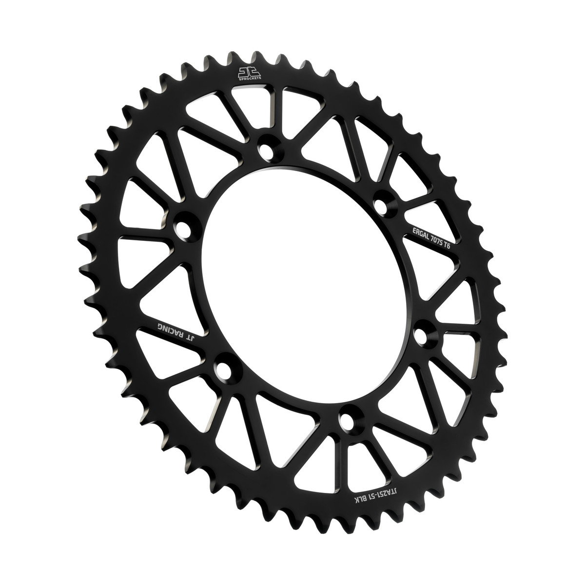 Couronne arrière JT ergal Yamaha WR 400 F (99-00) 51 dents noir JTA251.51BLK