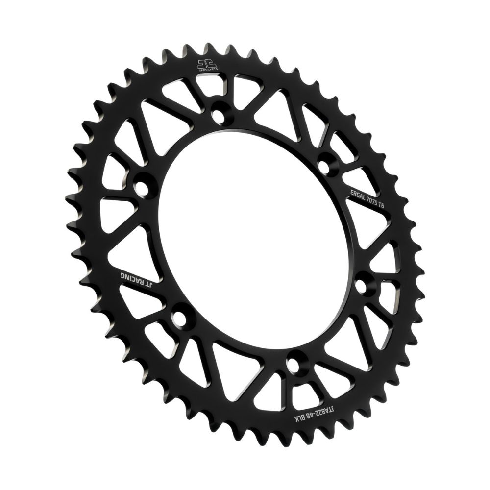 Couronne arrière JT ergal HM 125 Rotax (08-15) 48 dents noir JTA822.48BLK