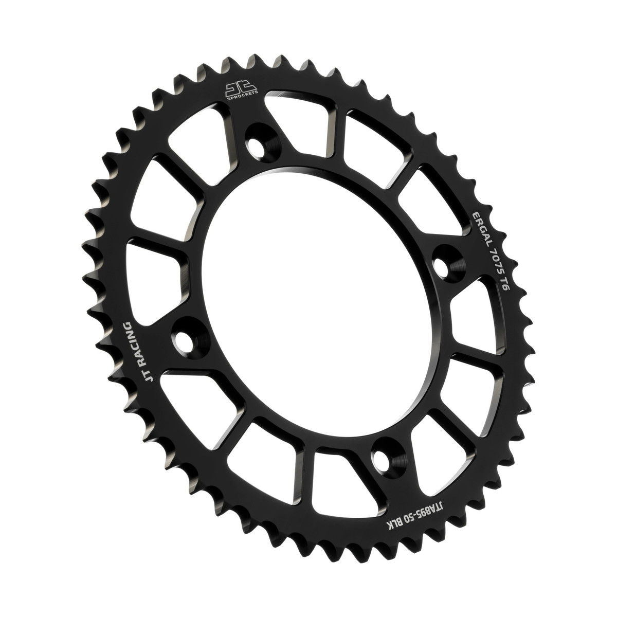 Couronne arrière JT ergal Gasgas 85 MC (21-25) 50 dents pas 428 noir JTA895.50BLK