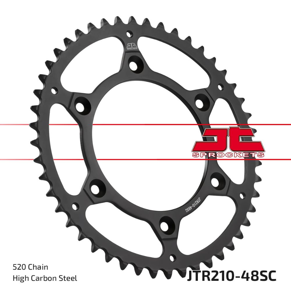 Couronne arrière JT acier Beta RR 200 (19-25) 48 dents autonettoyant JTR210.48SC